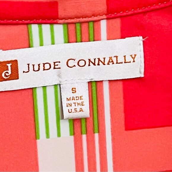 Jude Connally Cloth Top Multicolor Geometric Collar Long Sleeve Pullover Shirt - Picture 11 of 12